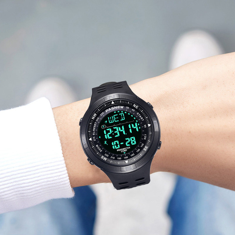 Waterproof Men's Guide to Compass Alarm Clock High School High School Exercise Teen Watch Men