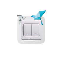 Switch protective cover non-adhesive anti-dirty waterproof silicone button decorative wall sticker protective frame socket wall concealer