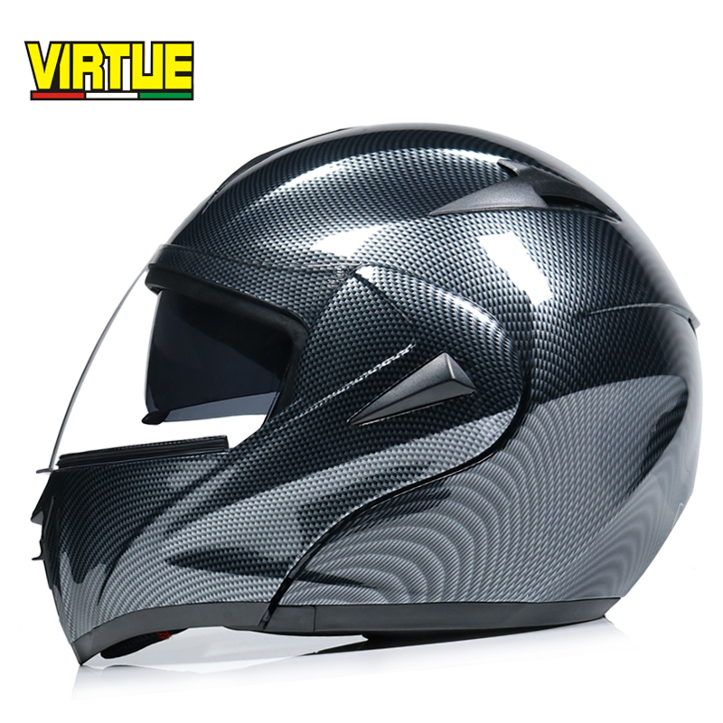 VIRTUE electric car helmet Men's and women's summer exposed helmet double lens semi-full cover Bluetooth helmet four seasons