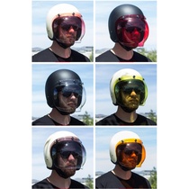 Motorcycle Retro Helmet Bubble Bubble Mirror Wind Mirror Semi-Covered Helmets Semi-Helmets Windproof Universal Transparent Lens Sunglasses