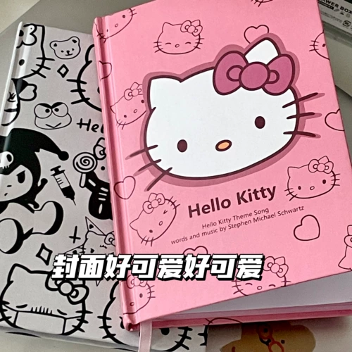 Hello Kitty, милый лайнер, высококачественный обучающий ноутбук для школьников, блокнот, увеличенная толщина