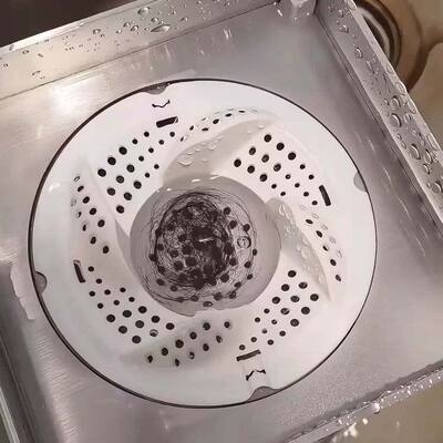 Japanese-style vortex floor drain, bathroom, dressing room, anti-odor and anti-clogging filter screen, sewer, hair collector, anti-insect, universal