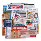 Ретро багажный чемодан, наклейка для путешествий, памятные водонепроницаемые наклейки