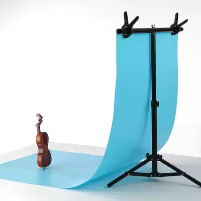 Photo background frame t-shaped shooting props background cloth bracket adjustable telescopic crossbar pvc soft light paper background board live shelf ornaments simple studio still life products photography rack pendant