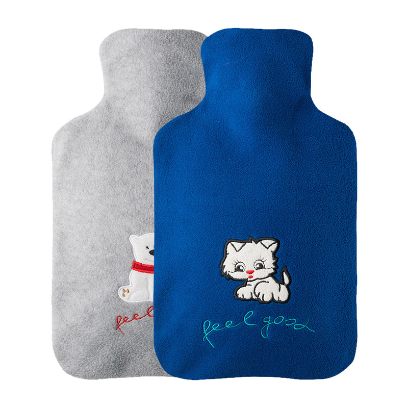 Imported from Germany HUGO cute cartoon water injection hot water bag irrigation hand warmer treasure flushing water warmer handbag velvet explosion-proof