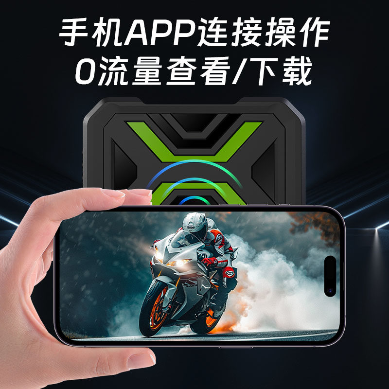 Shengpai Motorcycle Driving Recorder High-Definition Front and Rear Dual-Lens Waterproof Riding Motorcycle Parking Monitoring All-In-One Device