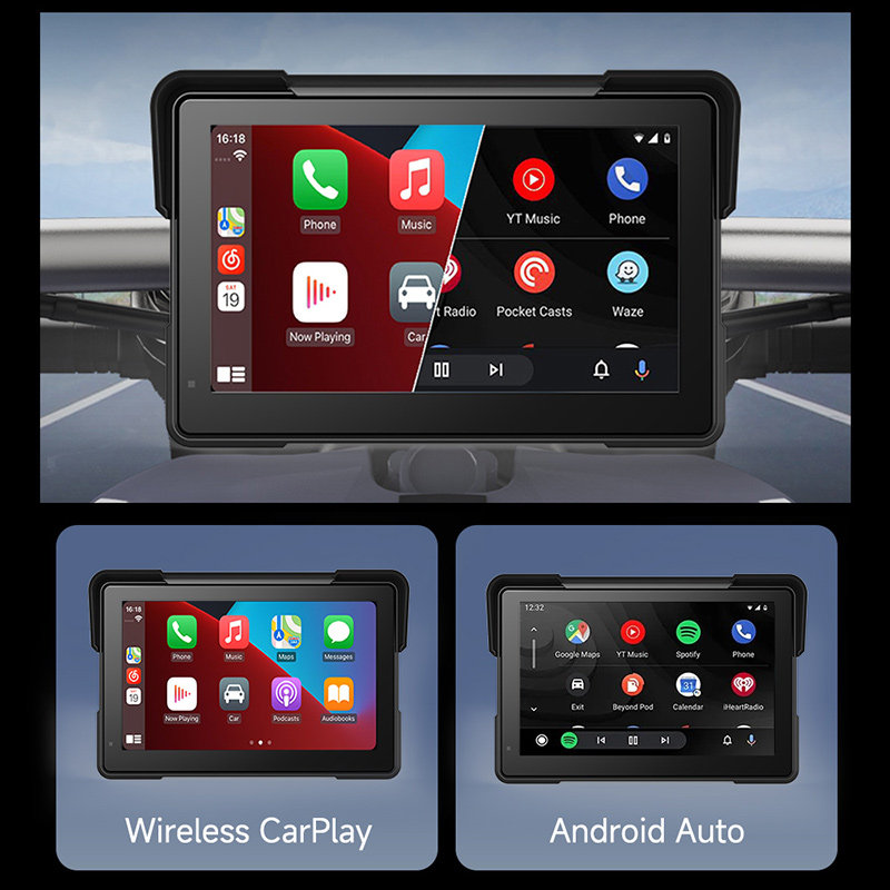 Overseas Version of Motorcycle Driving Recorder, Smart Car Camera with Front and Rear Lenses, 2K Electric Vehicle Riding Navigator, Dedicated for Electric Vehicles