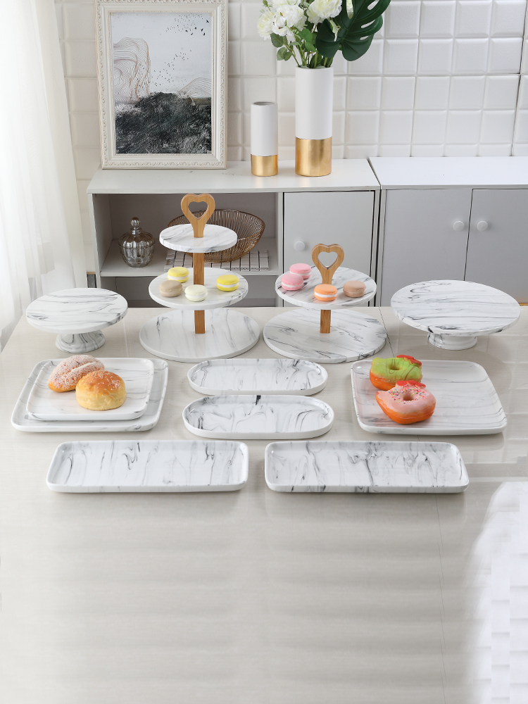 European ceramic dessert table furnishing articles suit a buffet afternoon tea table birthday cake dessert tray display shelf