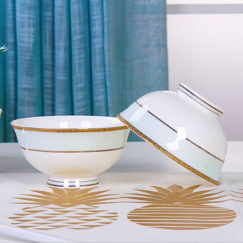 Dishes suit household jingdezhen European - style ipads porcelain tableware ceramics dinner set bowl chopsticks plate combination of Chinese style