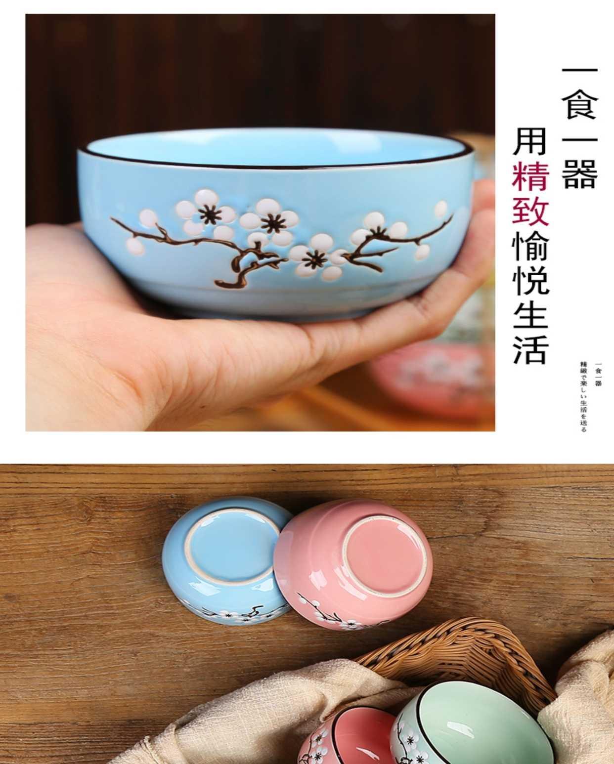 Gift kit wholesale domestic Japanese set bowl dish bowl chopsticks sets of blue and white porcelain tableware Gift boxes to NJ