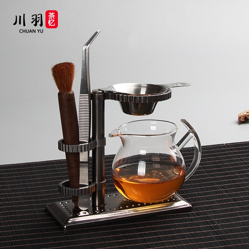 ) of a complete set of filter with stainless steel tea tea tea filter base isolation justice cup tea tea good drip aircraft filter