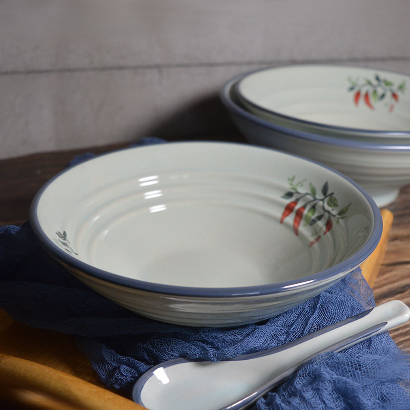 Dedicated to restore ancient ways ramen dish bowl of bowls of stewed noodles bowl of beef noodles, household ceramics ltd. bowl bowl of such soup bowl