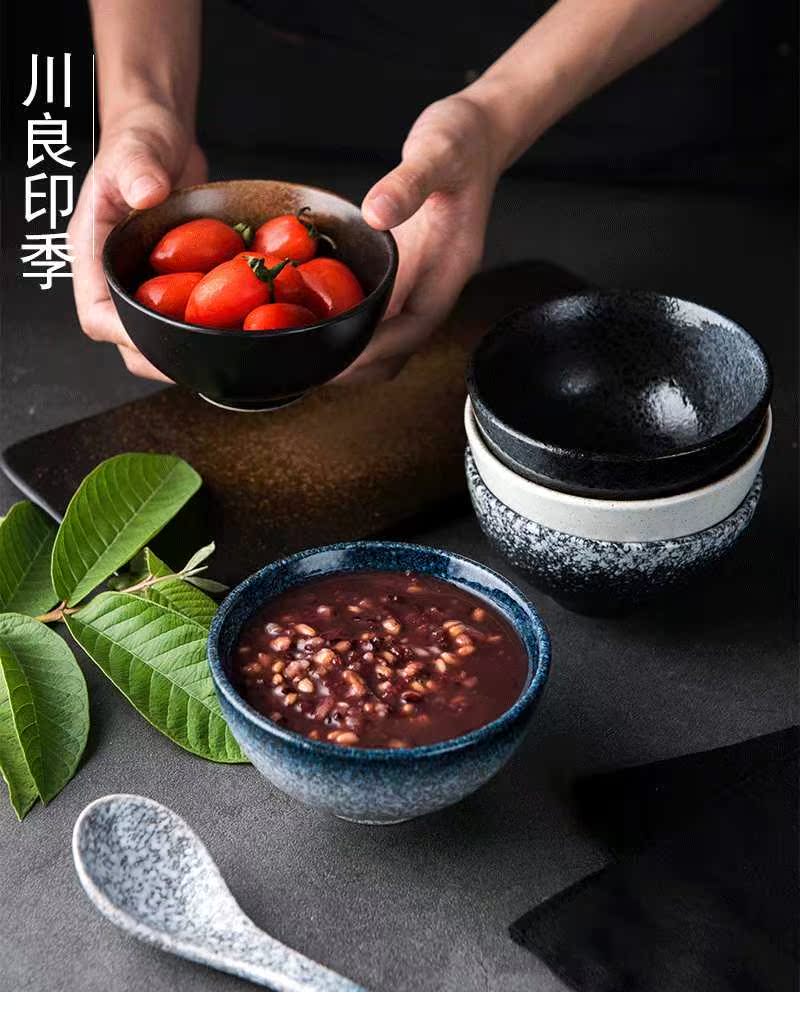 Rice bowls of household to eat small bowl tableware ceramic bowl creative move porringer Rice bowl individual Japanese dishes