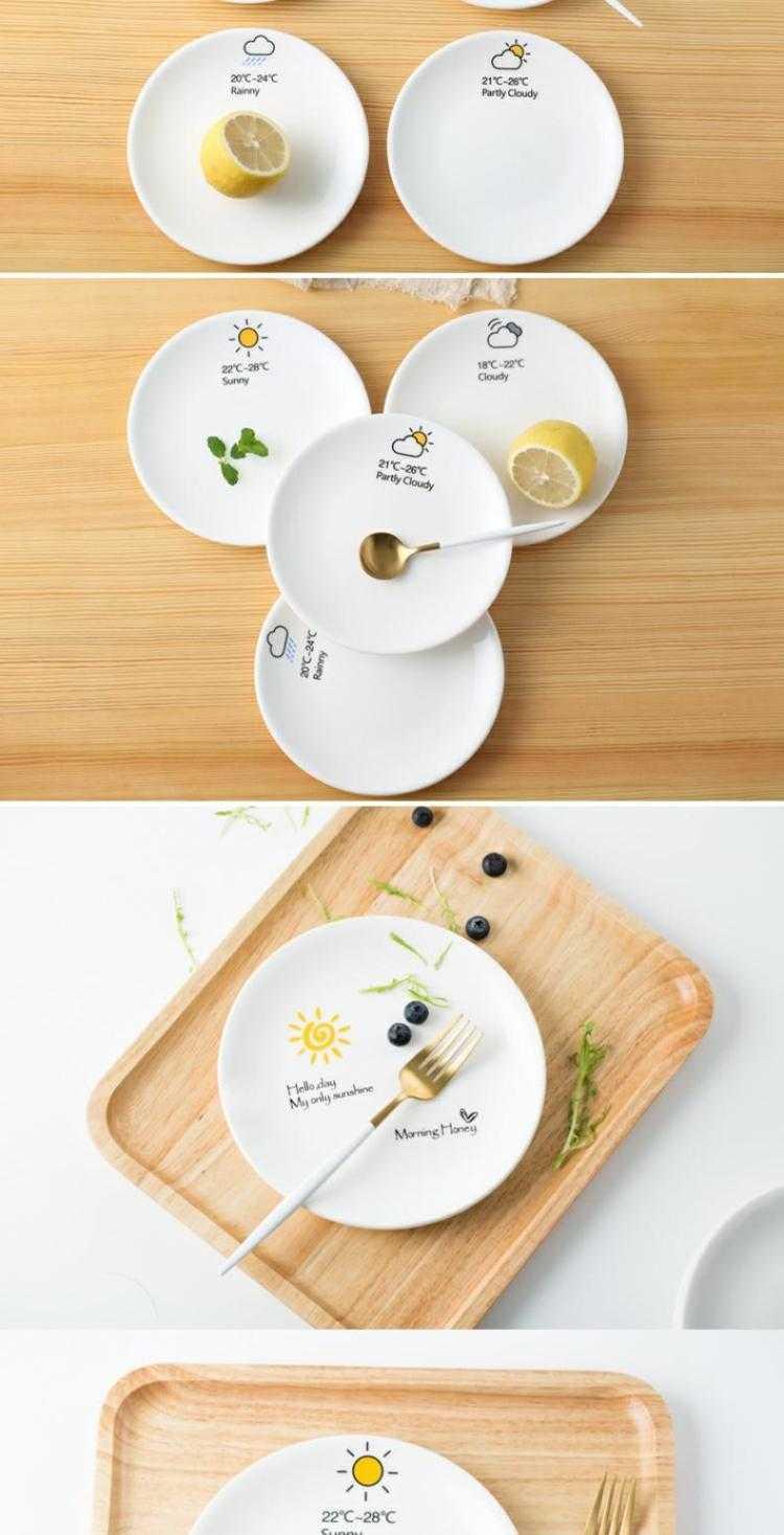 Creative design ceramic plates home snacks dessert small dishes to vomit ipads dish dish flavor dish cake plate