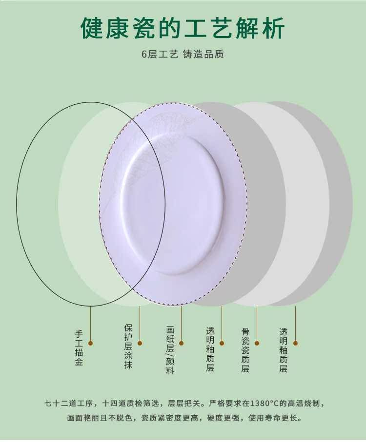 Dishes suit household combination of European jingdezhen ipads porcelain tableware Dishes chopsticks Chinese ceramic bowl Dishes for dinner