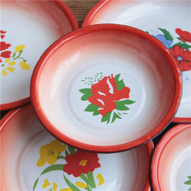 Restaurant dishes, so printing/traditional old - fashioned nostalgic//22 26 cm pot enamel/24 subject 20, 1618