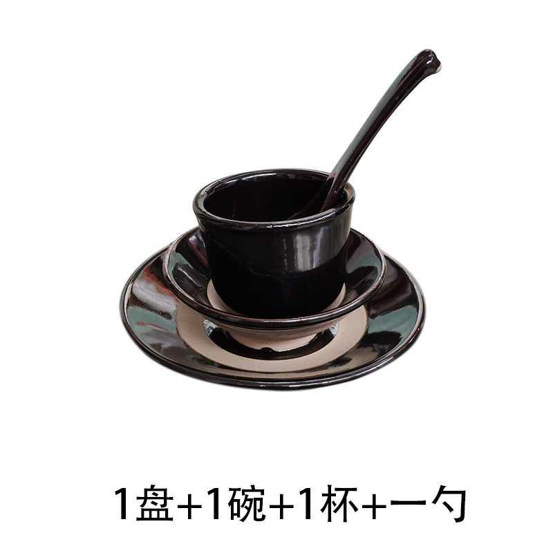 Wine steaming bowl of old earthenware bowl of archaize soil bowl of hot pot dish bowl of dip barbecue pork with coarse pottery bowl bowl of a beggar fell and Wine