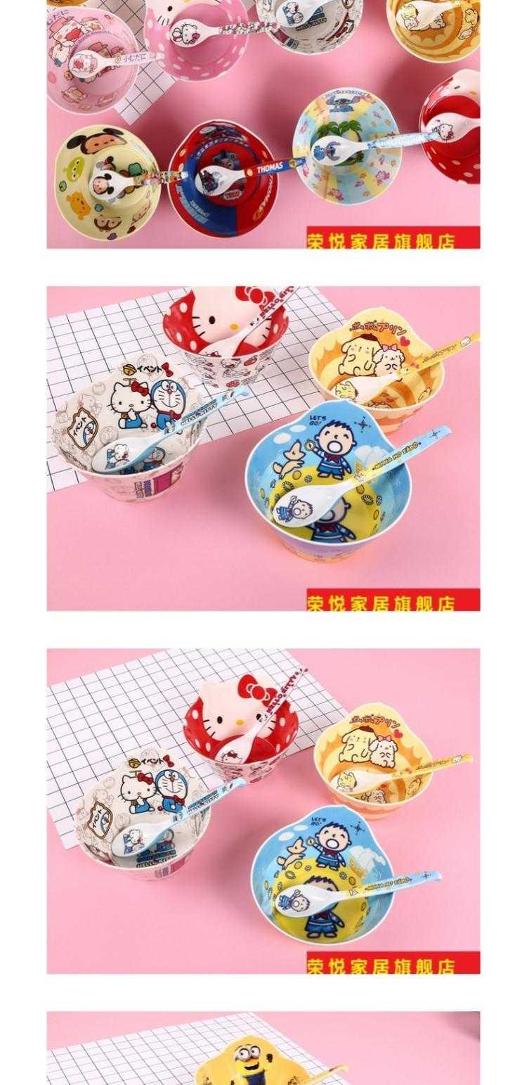 Special cartoon children use of melamine imitation porcelain from household soup bowl plastic bowl creative express baby eat bread and butter