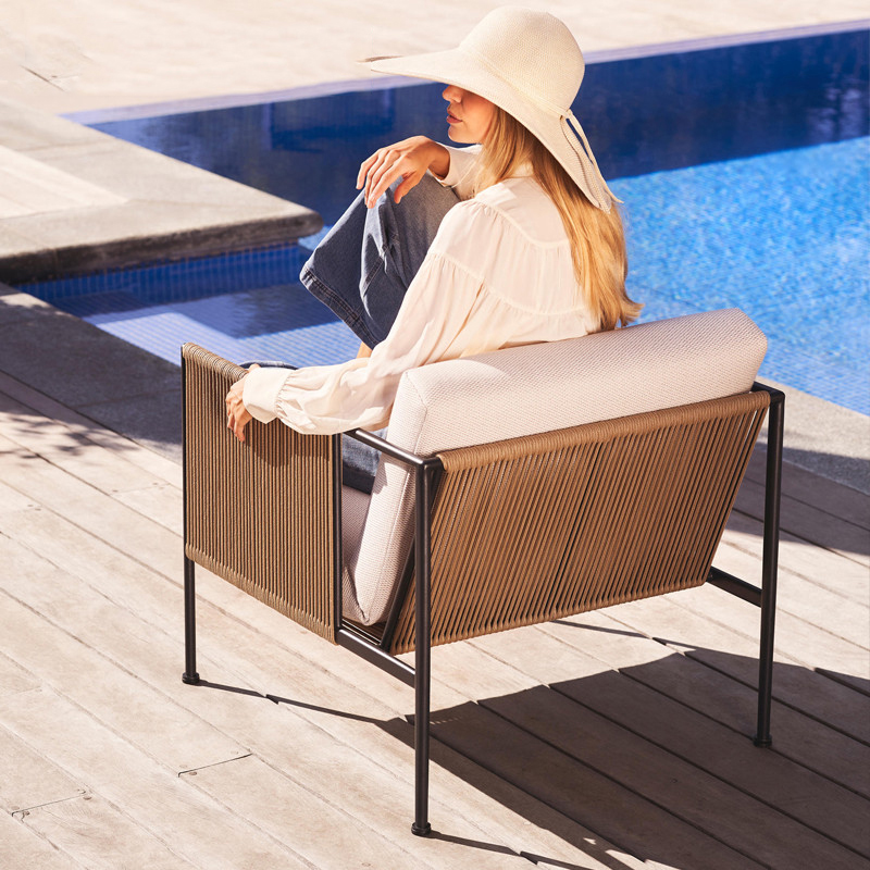 Outdoor sofa courtyard Furniture Villa Villa Nordic small balcony leisure home garden furniture