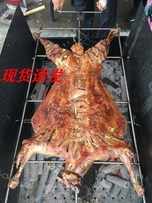 Barbecue Cart Commercial Thickening Pendulum Stall Home Mobile Iron Plate Tofu Roast Whole Goat Stove Charcoal Roast Suckling Pig's Shelf