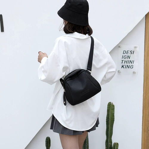 Сумка на одно плечо, небольшая сумка, сумка через плечо, универсальный шоппер, в корейском стиле, ткань оксфорд