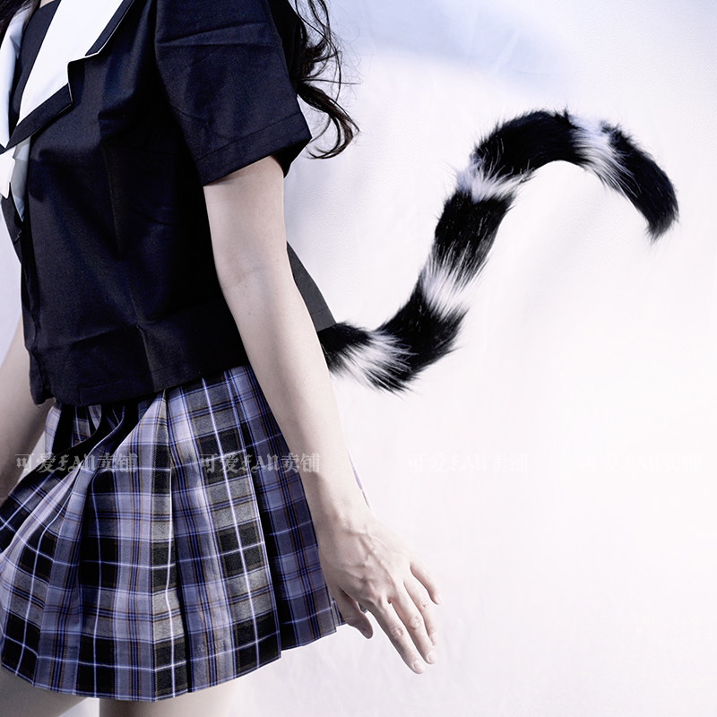 二次元猫娘尾巴绑腰Cos三花猫咪Lolita可爱手工加粗铁丝尾巴道具,为爱发电神器!_COSPLAY配件_淘宝游戏网