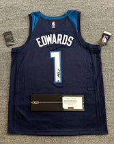 Edwards autographed jersey Timberwolves Anthony Edwards autographed jersey panini certified