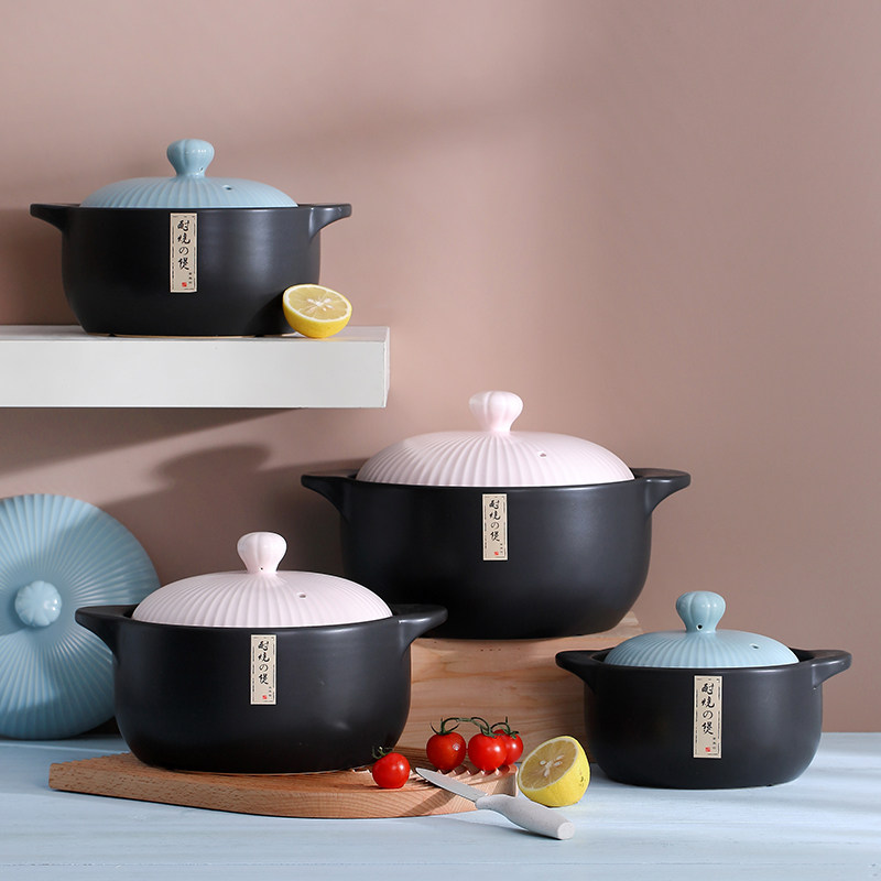 Castile stew cooker household gas resistant high temperature dry cooking ceramic stew cooker frying medicine cooker sand pan