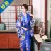 2019 mới mùa hè kimono pyjamas váy ngủ l áo choàng con công thẩm mỹ viện áo choàng tắm áo choàng cô dâu mặc áo choàng - Pyjama