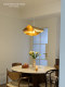 Italian Brass Normcore All-Copper Lotus Leaf Restaurant Chandelier Personalized Designer Hotel B&B Bar Stair Lamp