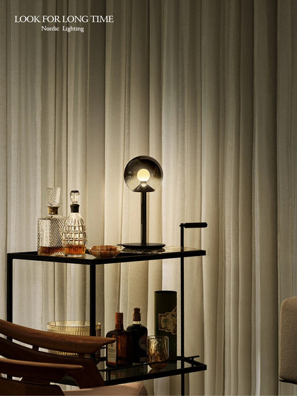 German Designer Minimalist Touch-Sensitive Dimming Table Lamp Luna Bedroom Bedside Living Room Study Gradient Color Lamp