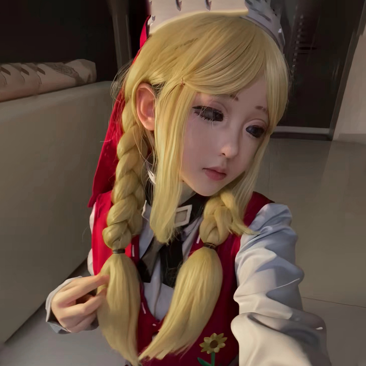 假毛第五人格cos玩具商长直发淡金甜美空气刘海二次元头皮顶漫展_COSPLAY配件_淘宝游戏网