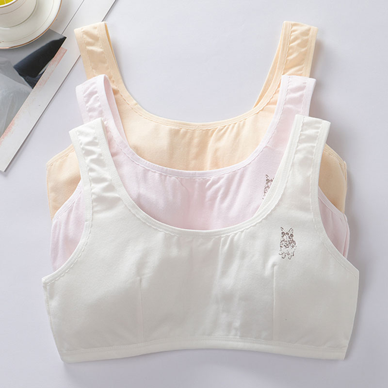 Girls underwear development small vest girls primary school pupils junior secondary school puberty pure cotton children underwear girls bra