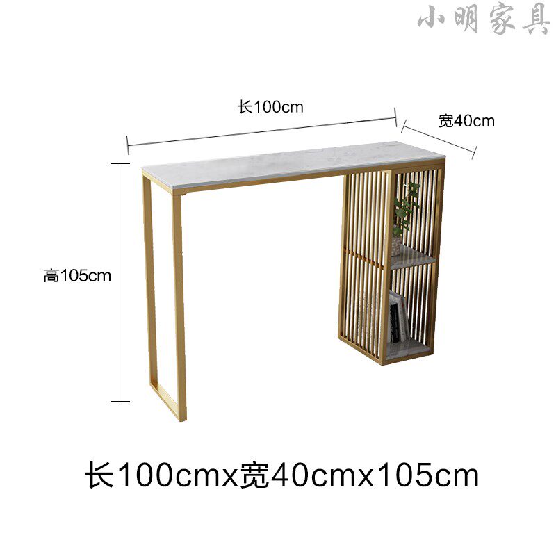 Nordic Marble Balcony Table Xuanguan Wine Cabinet Small Partition Bar Counter Kitchen Leaning Against Wall Living Room High Foot Home Dining Table And Chairs-Taobao