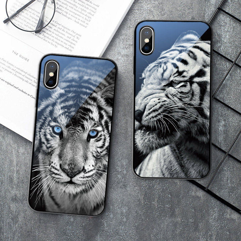Tiger mobile phone protective shell advanced sensation Apple 13 bully Huawei glass shell p30mate30pro tempered glass millet 12 tiger years mate40pro This life year Apple 11 tiger