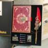 Retro Combination Lock Notebook Set Gift Box, Artistic Vintage Notebook with Mechanical Feather Pen, Can Be Engraved
