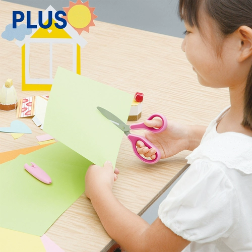 Японские детские безопасные ножницы для раннего возраста, защитный чехол для школьников, милые свежие маленькие универсальные поделки из бумаги для детского сада ручной работы
