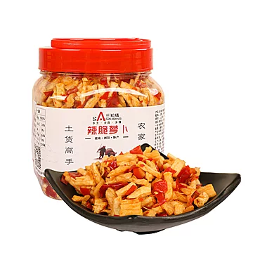 三知情萝卜干下饭菜咸菜开胃600g/瓶