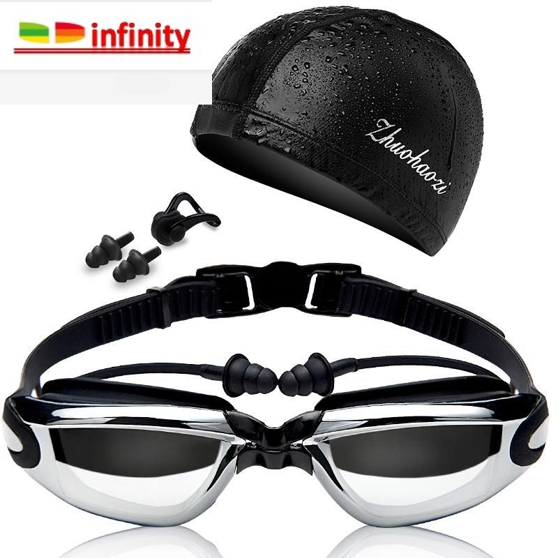 swimming glasses large frame waterproof fogging goggles