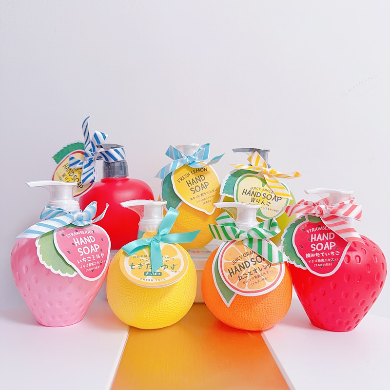 Japanese Gpp Fruit Forest Cute Fruit Scented Hand Soap Green Apple Strawberry Grapefruit Shower Gel