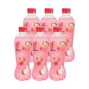 泰国进口if桃汁低糖350ml*6瓶装清甜可口