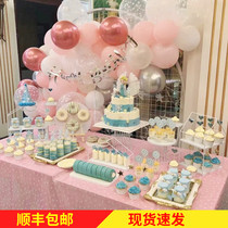 European white dessert table ornaments display rack wedding cake shelf afternoon tea dessert pastry tray