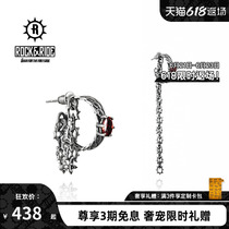 22 years new] ROCKRIDE roses thorns Ears Pendant Pure Silver Male ear accessories Female Niche Design Sensation