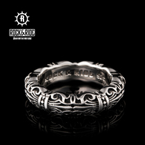 (Official) American ROCKRIDE Free European Woven Ring 925 Silver Men