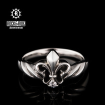 (Official) American ROCKRIDE Iris Gem Ring 925 Sterling Silver Men