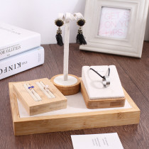 Poop Elegant Bamboo Creative Jewellery Display Props Earrings Shelf Containing Bracelet Necklace DISPLAY JEWELLERY RACK SUIT
