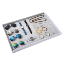 Custom jewelry tray multi-purpose set plate super large jewelry storage stalls special flannel glasses tray