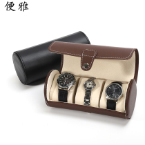 Portable dust-proof cylinder watch storage box watch box watch box watch jewelry box simple crusty bracelet display box