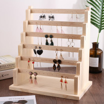 Poop Earrings Frame Home Ear Nail Containing Jewelry Shelf Hanging Ear Clip Ear Decorated Card Paper Display Props Ornament Shelf