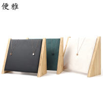 Bingya Bevel necklace pendant display board jewelry jewelry counter flannel display props necklace jewelry display stand